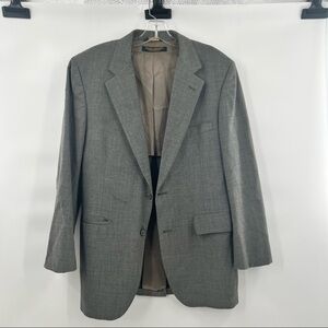 Brooks Brothers grey coat wool blend L